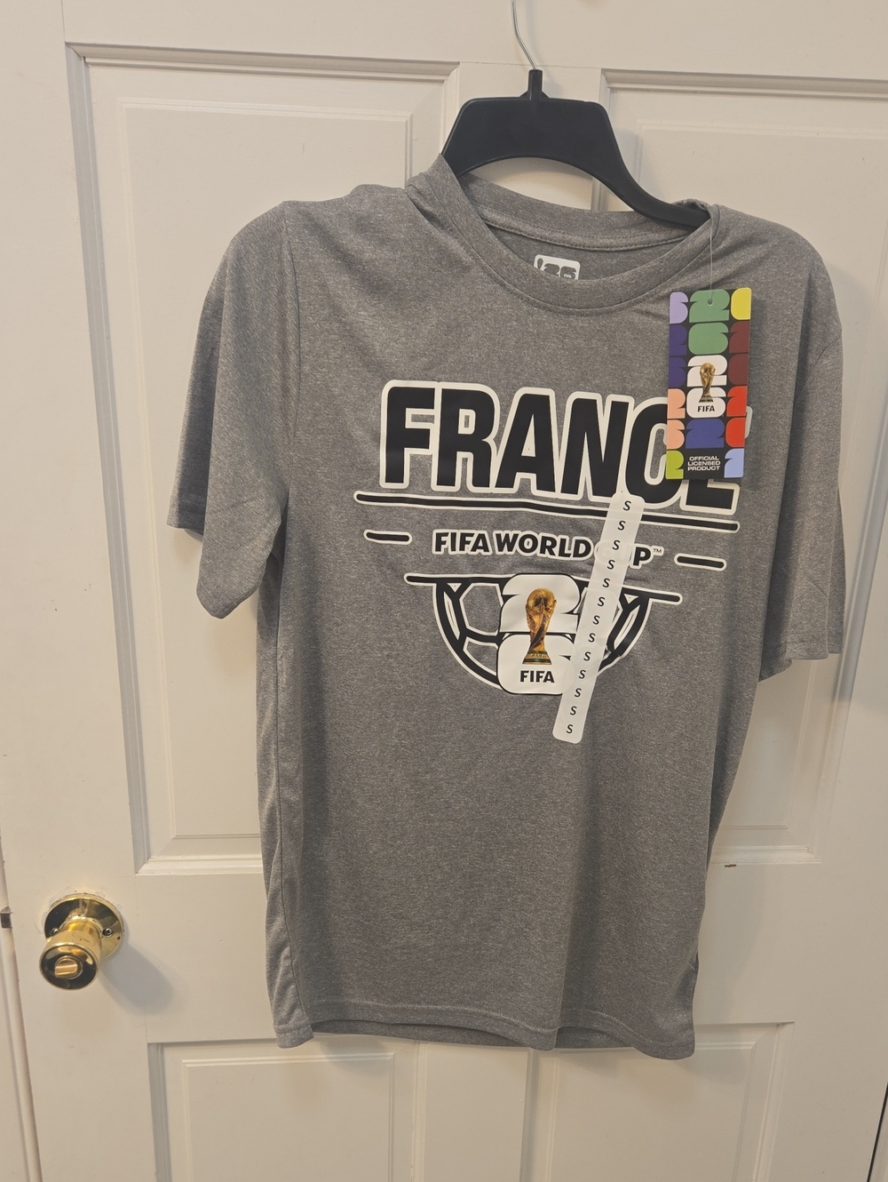 FRANCE FIFA World Cup Gray  T-Shirt-Unisex